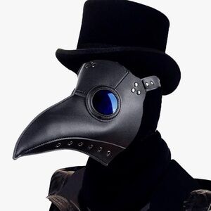 Black Plague Doctor Mask costume